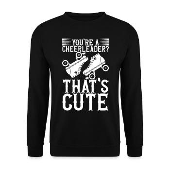 Roller derby - Sweat-shirt Unisexe - noir - Devant - Alina (178cm) & Michal (187cm)