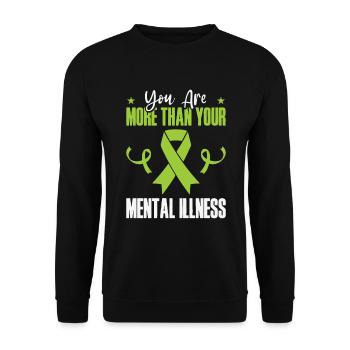 Monat des Bewusstseins für psychische Gesundheit - Unisex Pullover - Schwarz - Vorne - Alina (178cm) & Michal (187cm)