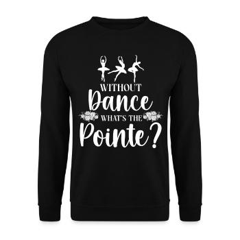 Ballet Danseuse Danse Ballerine - Sweat-shirt Unisexe - noir - Devant - Alina (178cm) & Michal (187cm)