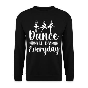 Ballet Dancer Dance Girl Ballerina - Unisex Sweatshirt - black - Front - Alina (178cm) & Michal (187cm)