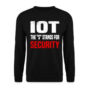 Internet Of Things IOT Programmer Admin IT - Unisex Sweatshirt - black - Front - Alina (178cm) & Michal (187cm)