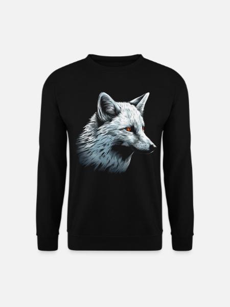 Fuchs Tierliebhaber Geschenk Wildtier Tier Motiv - Unisex Pullover - Schwarz