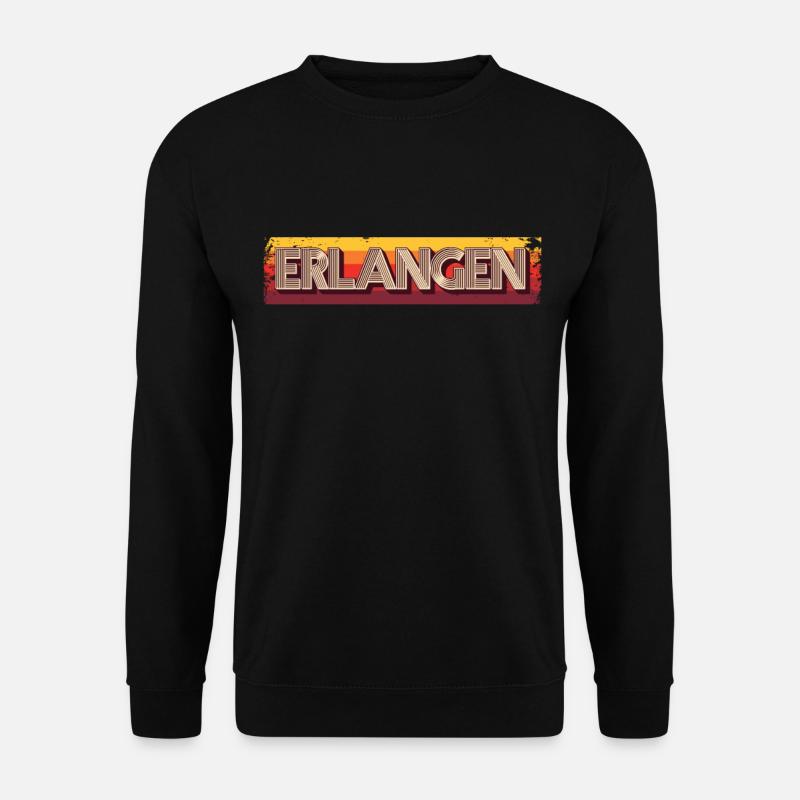 Erlangenerin Erlangener Erlangen - Unisex Pullover - Schwarz