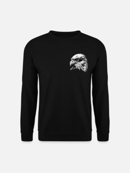 Eagle Bird Graphic Animal Motif - Unisex Sweatshirt - black