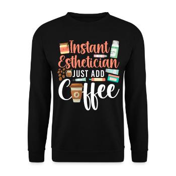 Cute Licensed Esthetician Skincare - Unisex Pullover - Schwarz - Vorne - Alina (178cm) & Michal (187cm)