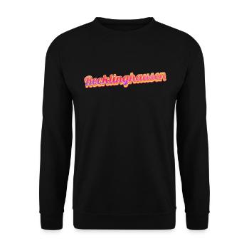 Recklinghausenerin Recklinghausener Recklinghausen - Unisex Pullover - Schwarz - Vorne - Alina (178cm) & Michal (187cm)