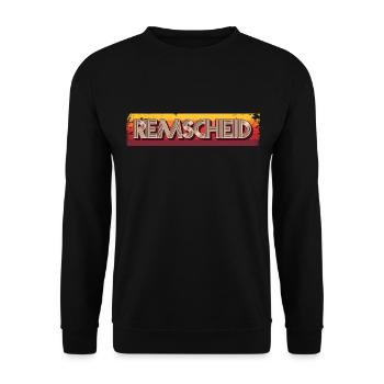 Remscheiderin Remscheider Remscheid - Unisex Sweatshirt - black - Front - Alina (178cm) & Michal (187cm)