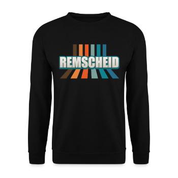 Remscheiderin Remscheider Remscheid - Unisex Sweatshirt - black - Front - Alina (178cm) & Michal (187cm)