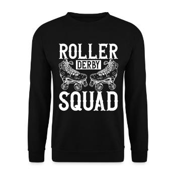 Roller derby - Sweat-shirt Unisexe - noir - Devant - Alina (178cm) & Michal (187cm)