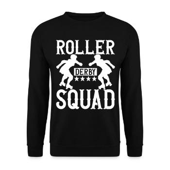 Roller derby - Sweat-shirt Unisexe - noir - Devant - Alina (178cm) & Michal (187cm)