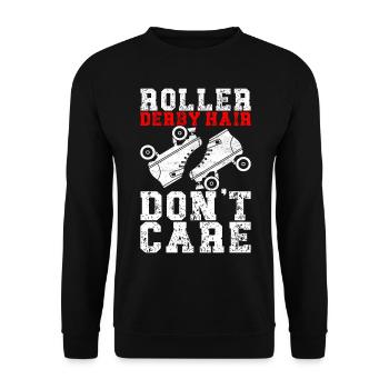 Roller derby - Sweat-shirt Unisexe - noir - Devant - Alina (178cm) & Michal (187cm)