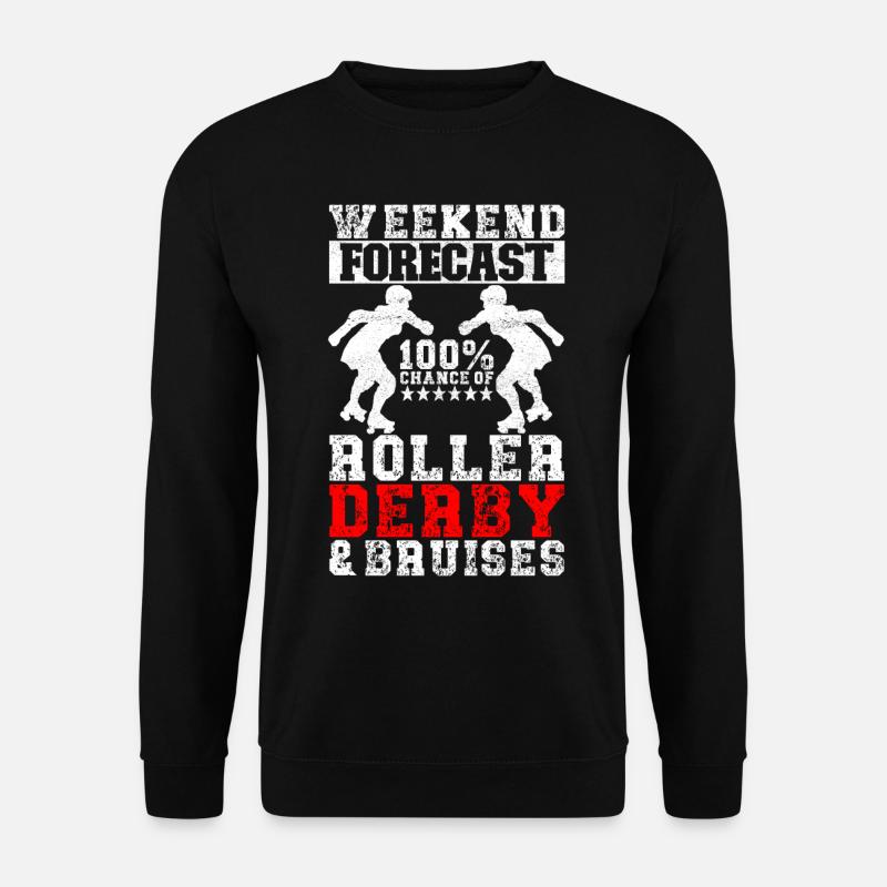 Roller derby - Sweat-shirt Unisexe - noir