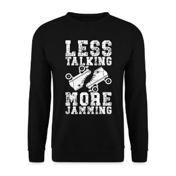 Roller derby - Sweat-shirt Unisexe - noir - Devant - Alina (178cm) & Michal (187cm)