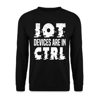 Internet Of Things IOT Programmer Admin IT - Unisex Sweatshirt - black - Front - Alina (178cm) & Michal (187cm)