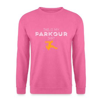Chemise Parkour - Sweat-shirt Unisexe - rose - Devant