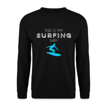Chemise de surf - Sweat-shirt Unisexe - noir - Devant - Alina (178cm) & Michal (187cm)