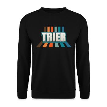 Triererin Trierer Trier - Unisex Pullover - Schwarz - Vorne - Alina (178cm) & Michal (187cm)