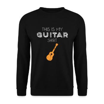 Chemise guitare - Sweat-shirt Unisexe - noir - Devant - Alina (178cm) & Michal (187cm)