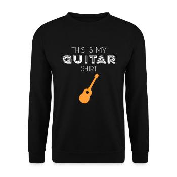 Chemise guitare - Sweat-shirt Unisexe - noir - Devant - Alina (178cm) & Michal (187cm)