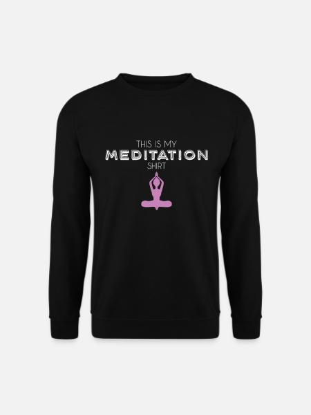 Chemise de méditation - Sweat-shirt Unisexe - noir
