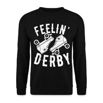 Roller derby - Sweat-shirt Unisexe - noir - Devant - Alina (178cm) & Michal (187cm)