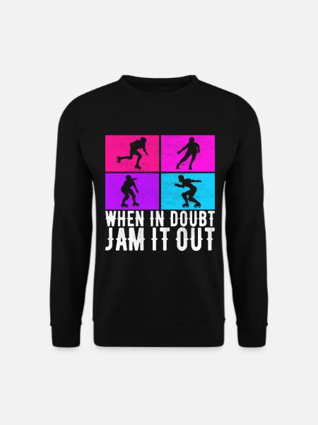 Roller derby - Sweat-shirt Unisexe - noir
