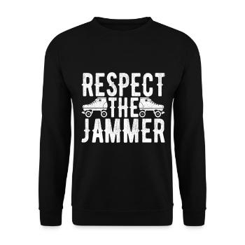 Roller derby - Sweat-shirt Unisexe - noir - Devant - Alina (178cm) & Michal (187cm)