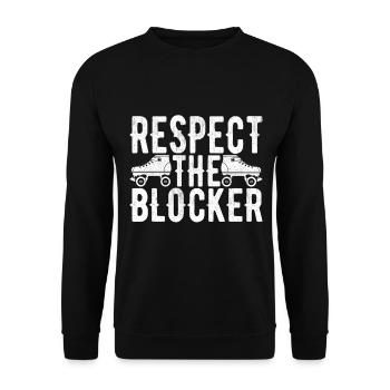 Roller derby - Sweat-shirt Unisexe - noir - Devant - Alina (178cm) & Michal (187cm)