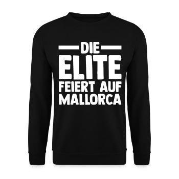 Party Urlaub Mallorca - Unisex Pullover - Schwarz - Vorne - Alina (178cm) & Michal (187cm)