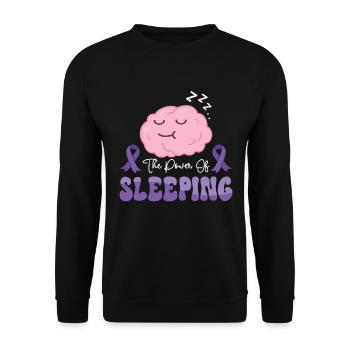 Alzheimer's Awareness Brain Mental Health - Unisex Sweatshirt - black - Front - Alina (178cm) & Michal (187cm)