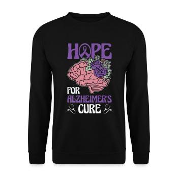 Alzheimer's Awareness Brain Doctors Health - Unisex Sweatshirt - black - Front - Alina (178cm) & Michal (187cm)