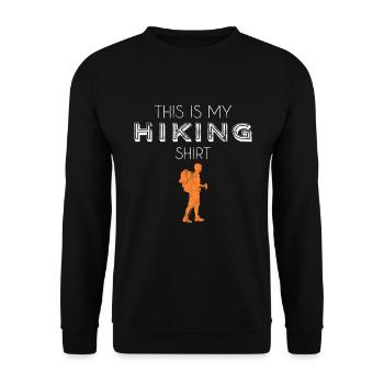 Hiking shirt - Unisex Sweatshirt - black - Front - Alina (178cm) & Michal (187cm)