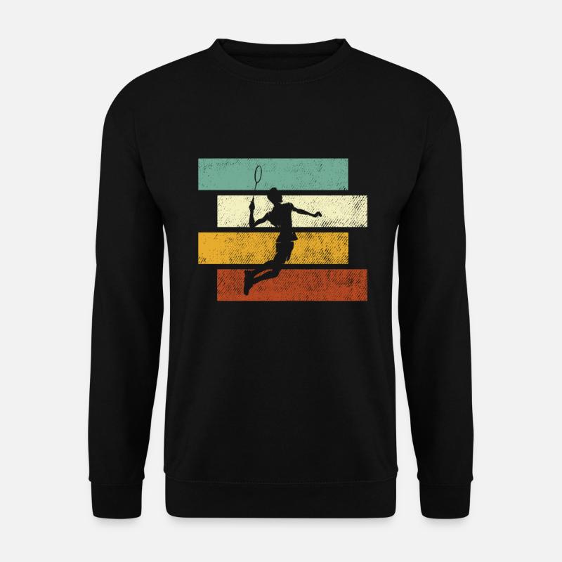 Badminton Retro - Unisex Sweatshirt - black