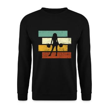 Cheerleading Rétro - Sweat-shirt Unisexe - noir - Devant - Alina (178cm) & Michal (187cm)