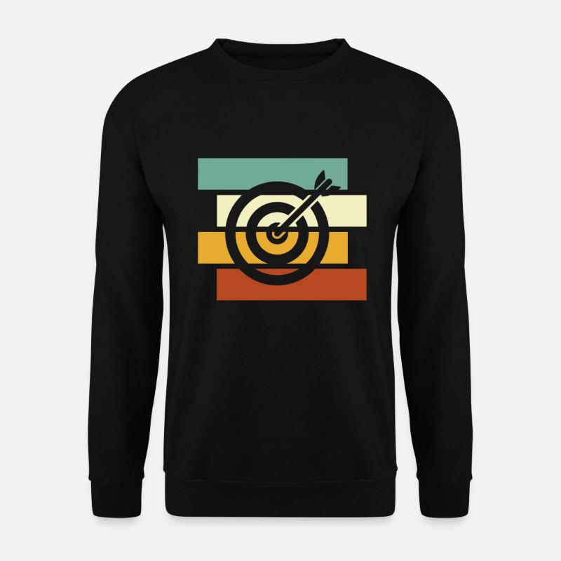 Darts Retro - Unisex Pullover - Schwarz