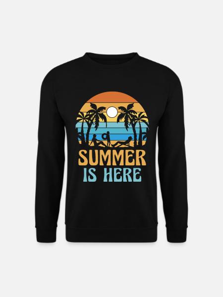 Saison d’été Vacances tropicales Plage Été - Sweat-shirt Unisexe - noir