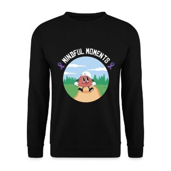 Alzheimer's Awareness Brain Mental Health - Unisex Sweatshirt - black - Front - Alina (178cm) & Michal (187cm)