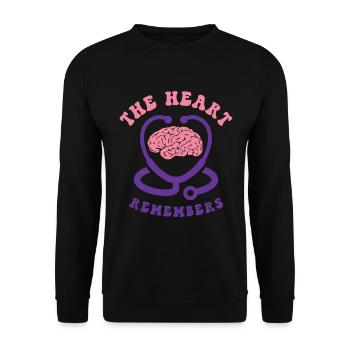 Infirmière Alzheimer’s Awareness Medical - Sweat-shirt Unisexe - noir - Devant - Alina (178cm) & Michal (187cm)