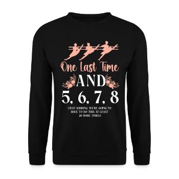 Ballet Dancer Dance Girl Ballerina - Unisex Pullover - Schwarz - Vorne - Alina (178cm) & Michal (187cm)