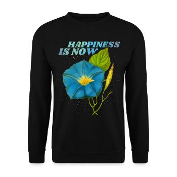Motivation saying vintage morning glory - Unisex Sweatshirt - black - Front - Alina (178cm) & Michal (187cm)