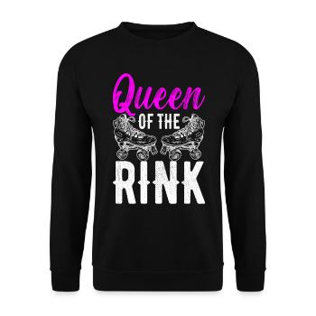 Roller derby - Sweat-shirt Unisexe - noir - Devant - Alina (178cm) & Michal (187cm)