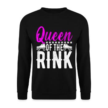 Roller derby - Sweat-shirt Unisexe - noir - Devant - Alina (178cm) & Michal (187cm)