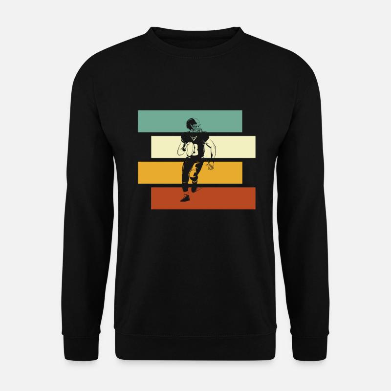 Rugby Retro - Unisex Sweatshirt - black