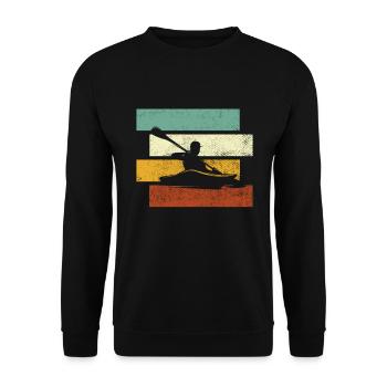Canoe Retro - Unisex Sweatshirt - black - Front - Alina (178cm) & Michal (187cm)