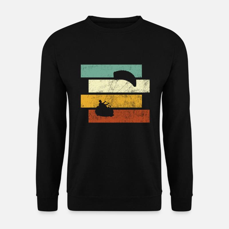 Kite Surf Rétro - Sweat-shirt Unisexe - noir