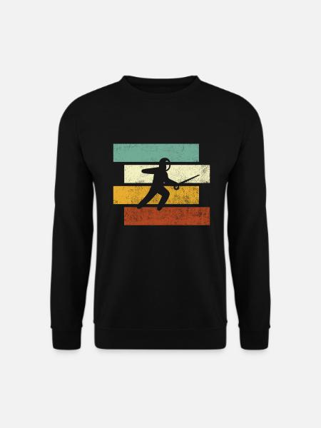 Fencing Retro - Unisex Sweatshirt - black