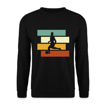 Football Rétro - Sweat-shirt Unisexe - noir - Devant - Alina (178cm) & Michal (187cm)