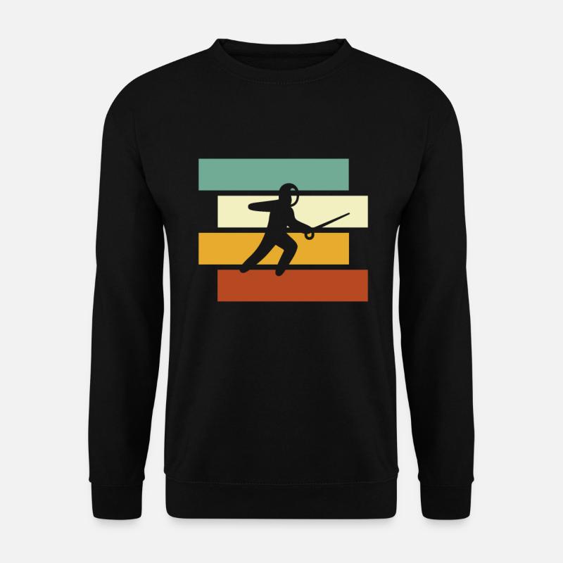Fencing Retro - Unisex Sweatshirt - black