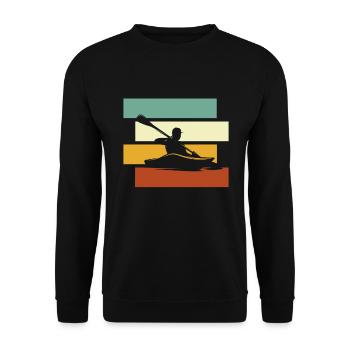 Canoe Retro - Unisex Sweatshirt - black - Front - Alina (178cm) & Michal (187cm)
