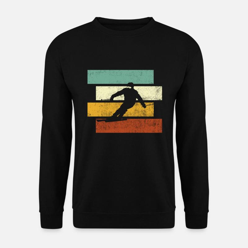 Ski Retro - Unisex Sweatshirt - black